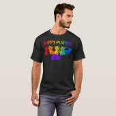ハッピーパーライドキャッツLGBTQプライドギフト Tシャツ (正面フル)