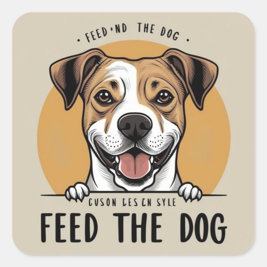 ハッピーパ食べップ スクエアシール (正面)