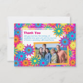 ハッピーヒッパイフラワーパワーサンキューノート 招待状 (正面)