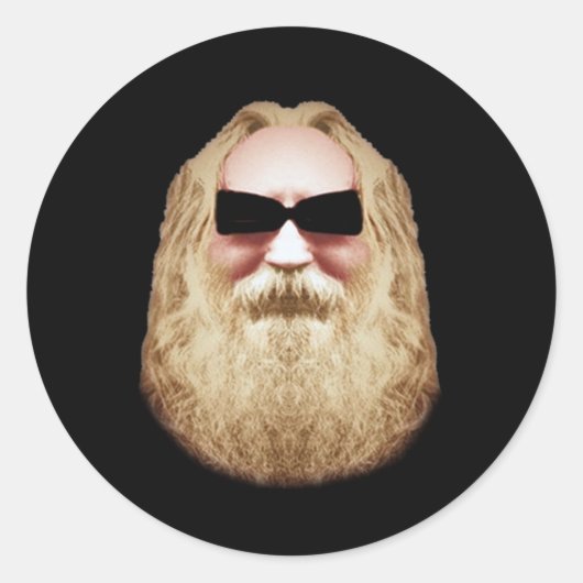 ハッピーヒッピーのシール ラウンドシール (正面)