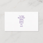 ハッピーヒッピーキャットサングラスピースサインフラワー 名刺 (裏面)