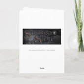 ハッピーヒップスターモーツァルトおもしろいグラス カード (裏面)