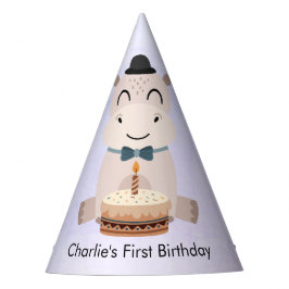 ハッピーヒッポとお誕生日ケーキ パーティーハット