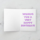 ハッピーヒッポアートパープル カード (内部)