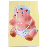 ハッピーヒッポ抱き枕 ミディアムペーパーバッグ (正面)