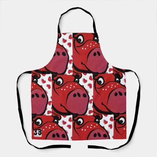 ハッピーヒッポ エプロン (正面)