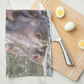 ハッピーヒッポ キッチンタオル (四つ折り)