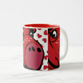 ハッピーヒッポ ツートーンマグカップ (正面右)