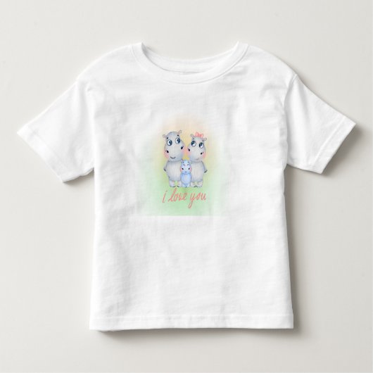 ハッピーヒッポ トドラーTシャツ (正面)