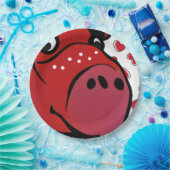 ハッピーヒッポ ペーパープレート (パーティー)