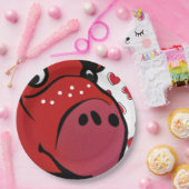 ハッピーヒッポ ペーパープレート (パーティー)