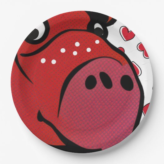 ハッピーヒッポ ペーパープレート (正面)