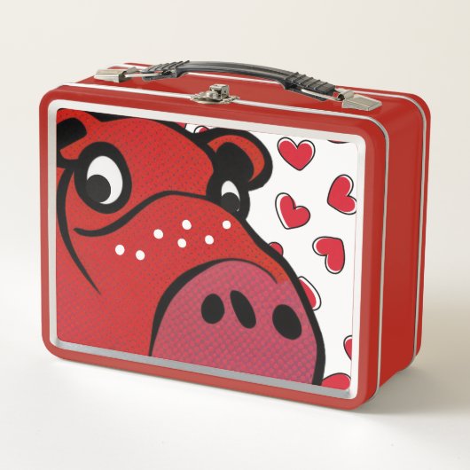 ハッピーヒッポ メタルランチボックス (正面)