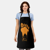 ハッピービッグ足ハロウィーン エプロン (着用した状態)