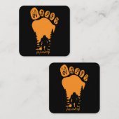 ハッピービッグ足ハロウィーン スクエア名刺 (正面/裏面)