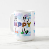 ハッピービベス コーヒーマグカップ (正面左)