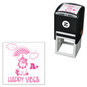 ハッピービベスA +レインボー素晴らし&ユニコーン セルフインキングスタンプ (インサイチュ)