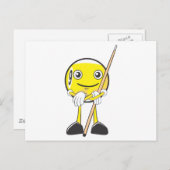 ハッピービリヤード九球プレーヤー ポストカード (正面/裏面)