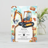 ハッピービルダー建築誕生日 招待状 (スタンド正面)