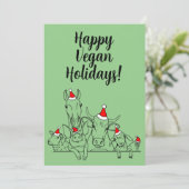 ハッピービーガンホリデーズグリーティングカード シーズンカード (スタンド正面)