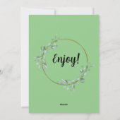 ハッピービーガンホリデーズグリーティングカード シーズンカード (裏面)