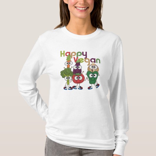ハッピービーガン Tシャツ (正面)