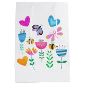 ハッピービーガーデン ミディアムペーパーバッグ (裏面)