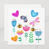 ハッピービーガーデン 招待状 (正面/裏面)