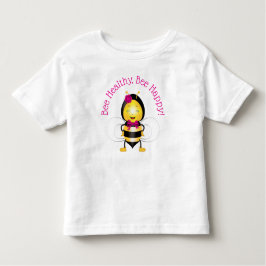 ハッピービーガール幼児Tシャツ トドラーTシャツ