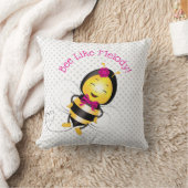 ハッピービーガール装飾用クッション クッション (ブランケット)