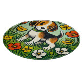 ハッピービーグルドッグ カッティングボード (角)