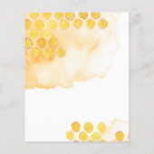 ハッピービーデイウォーターカラー誕生日招待状 チラシ (裏面)