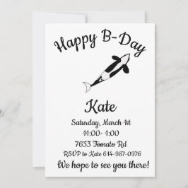 ハッピービーデイオルカクジラ 招待状