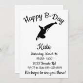 ハッピービーデイオルカクジラ 招待状 (正面/裏面)