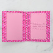 ハッピービーデイガールピンク誕生日(昆虫)マルハナバチカスタム カード (内部)