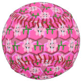 ハッピービーデイガールピンク誕生日（昆虫）マルハナバチ ソフトボール (裏面)