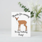 ハッピービーデイディーディアアニマル サンキューカード (スタンド正面)