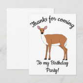 ハッピービーデイディーディアアニマル サンキューカード (正面/裏面)