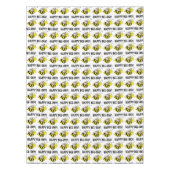 ハッピービーデイバイデーバースデーパーティー(昆虫)マルハナバチプリント テーブルクロス (正面)