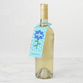 ハッピービーデイボーイブルー誕生日(昆虫)マルハナバチカスタム ボトルネックタグ (アングル)