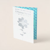 ハッピービーデイボーイブルー誕生日（昆虫）マルハナバチカスタム 箔カード (正面)