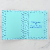 ハッピービーデイボーイブルー誕生日(昆虫)マルハナバチ カード (内部)