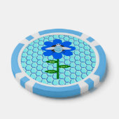 ハッピービーデイボーイブルー誕生日(昆虫)マルハナバチ ポーカーチップ (シングル)