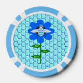 ハッピービーデイボーイブルー誕生日(昆虫)マルハナバチ ポーカーチップ (裏面)