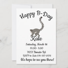 ハッピービーデイリングや輪テイルムール 招待状