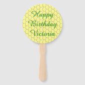 ハッピービーデイ誕生日(昆虫)マルハナバチカスタム ハンドファン (裏面)