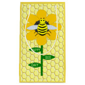 ハッピービーデイ誕生日（昆虫）マルハナバチ スモールペーパーバッグ (正面)