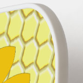 ハッピービーデイ誕生日(昆虫)マルハナバチ ピックルボールラケット (左詳細)