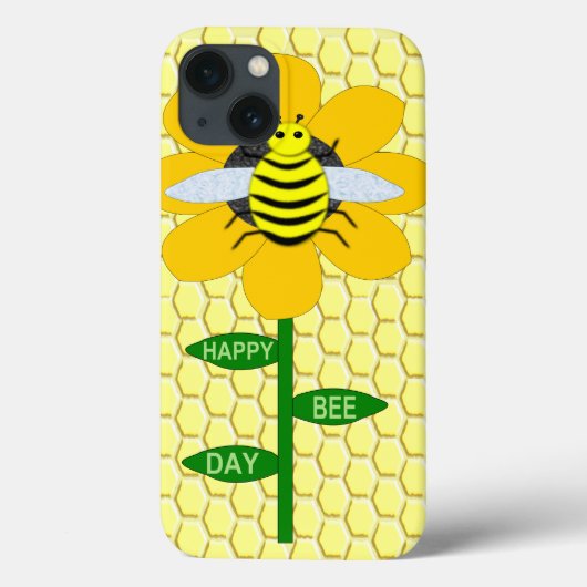 ハッピービーデイ誕生日(昆虫)マルハナバチ Case-Mate iPhoneケース (裏面)