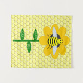 ハッピービーデイ バースデー ハチ タペストリー (正面(横))